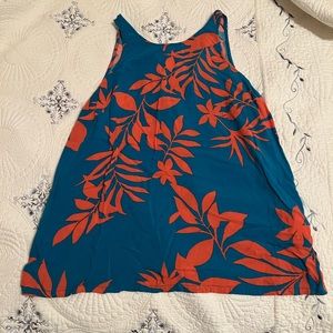 Old Navy - Teal and coral floral tank top